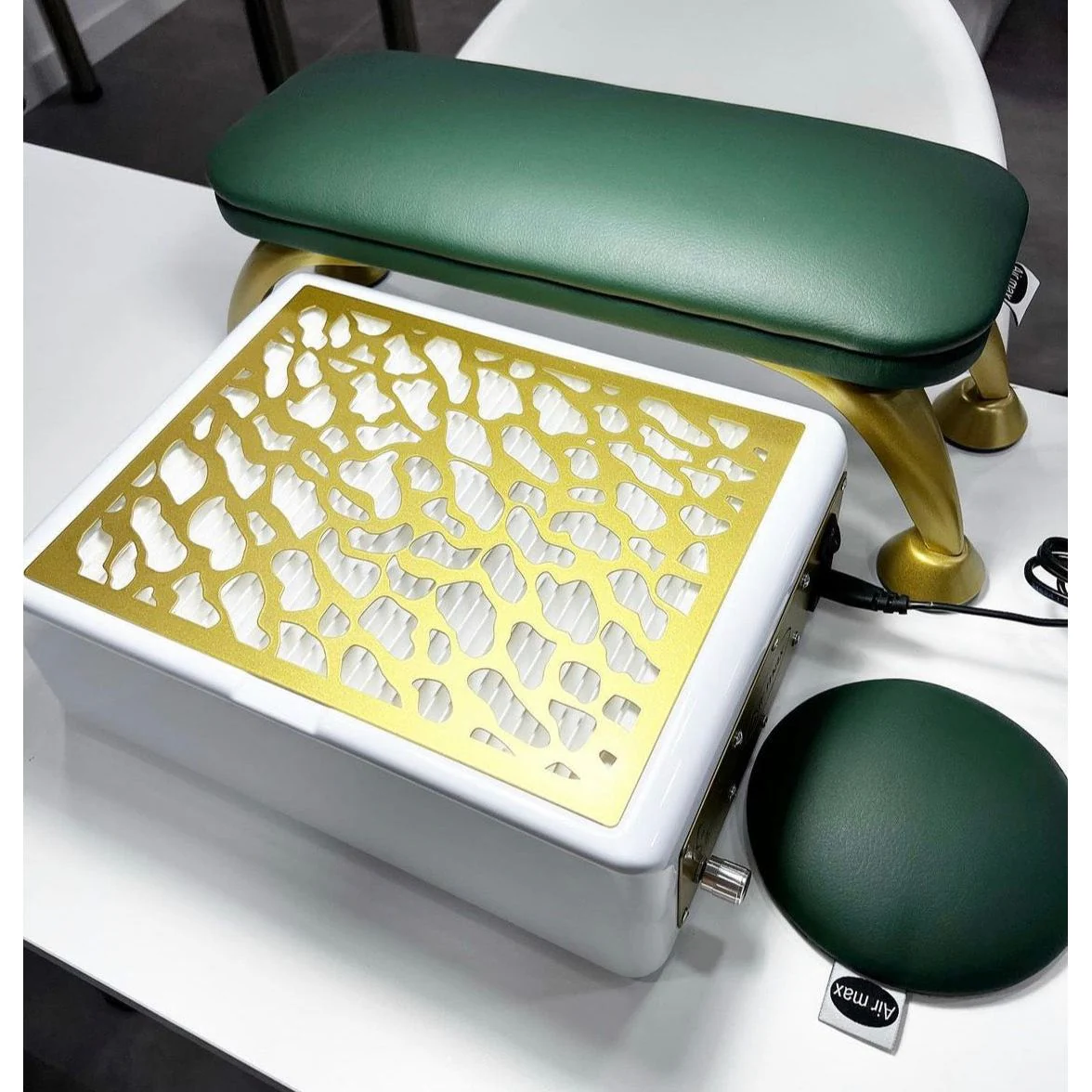 Air Max Panther Nail Dust Collector Gold with HEPA Filter – Professional Nail Table Vacuum - Image 4