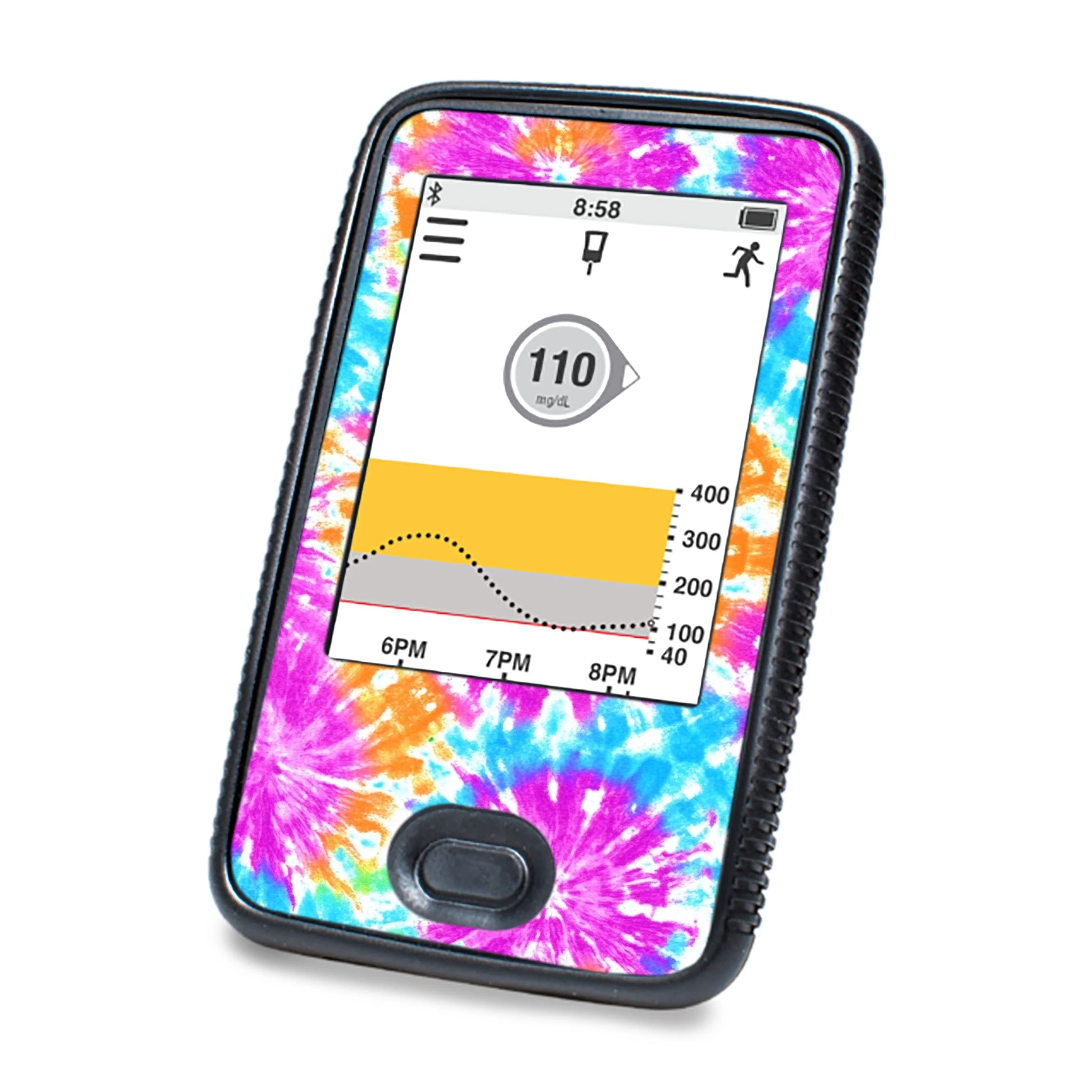 Neon Tie Dye DEXCOM G6 Touchscreen Receiver