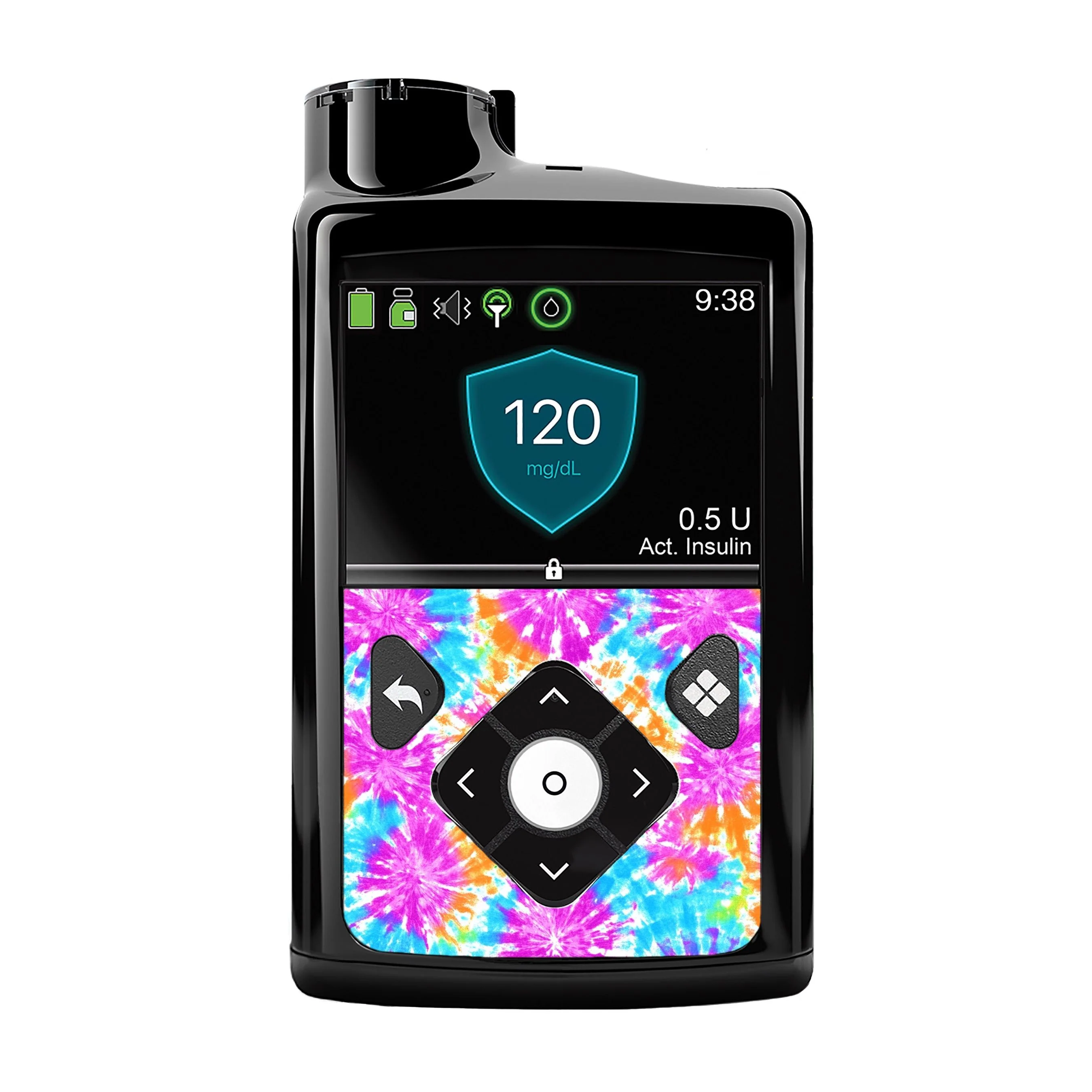 Neon Tie Dye Sticker for Medtronic MiniMed 770G & 780G
