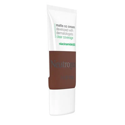 Neutrogena Clear Coverage Flawless Matte Color Correcting Cream, Full-Coverage 10.0 Sienna - New - Image 4