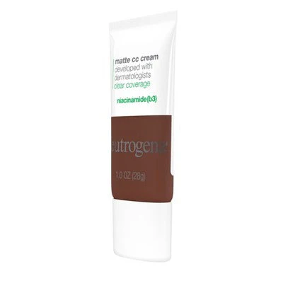 Neutrogena Clear Coverage Flawless Matte Color Correcting Cream, Full-Coverage 10.0 Sienna - New - Image 5