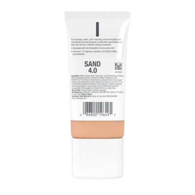 Neutrogena Clear Coverage Flawless Matte Color Correcting Cream, Full-Coverage 4.0 Sand - New - Image 3