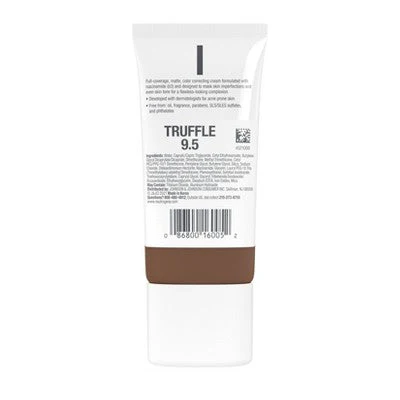 Neutrogena Clear Coverage Flawless Matte Color Correcting Cream, Full-Coverage 9.5 Truffle - New - Image 3