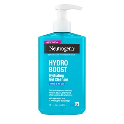 Neutrogena Hydro Boost Hydrating Gel Facial Cleanser Hyaluronic Acid 16 fl oz - New - Image 2