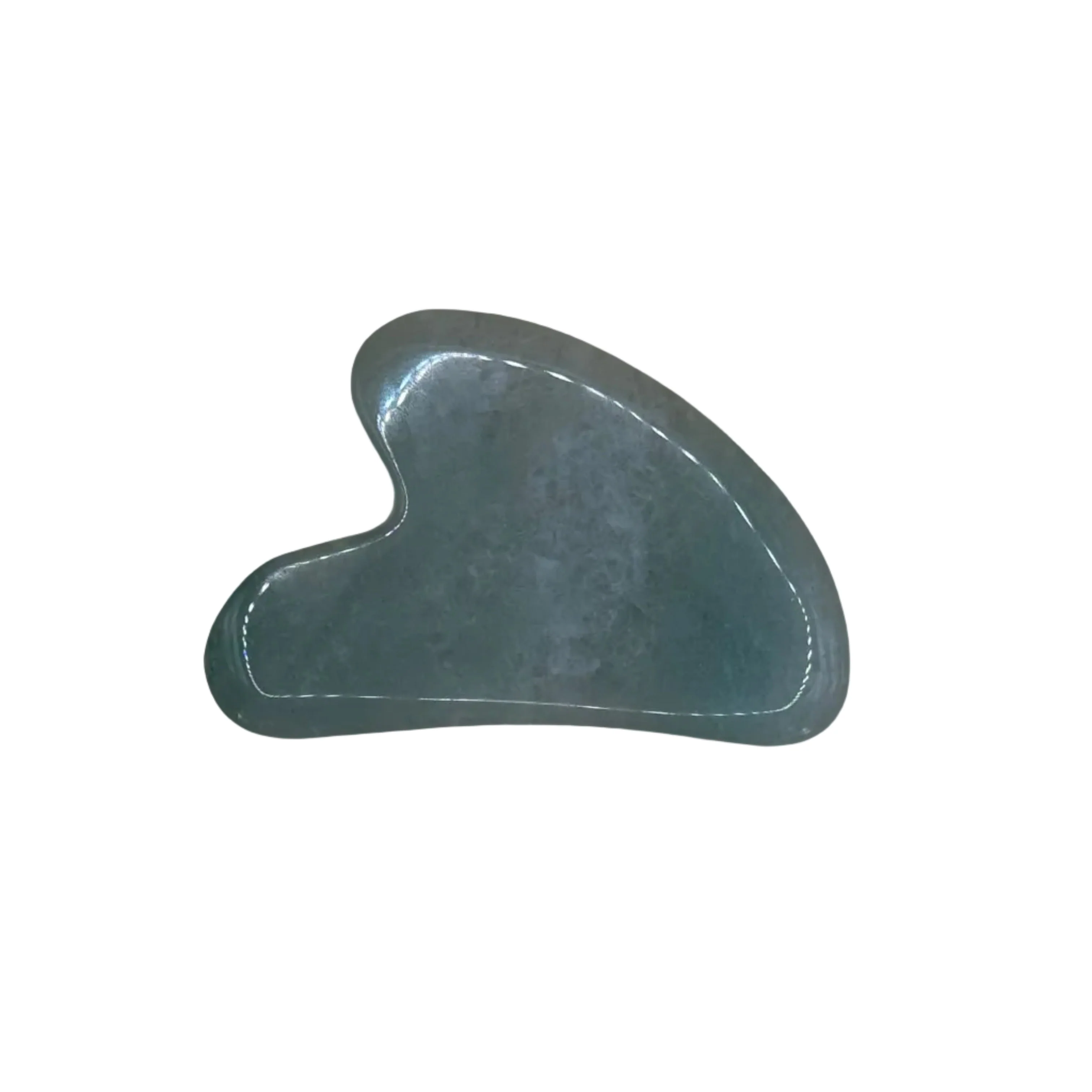 New! Green Jade Gua Sha Facial Massaging Stone - Image 2