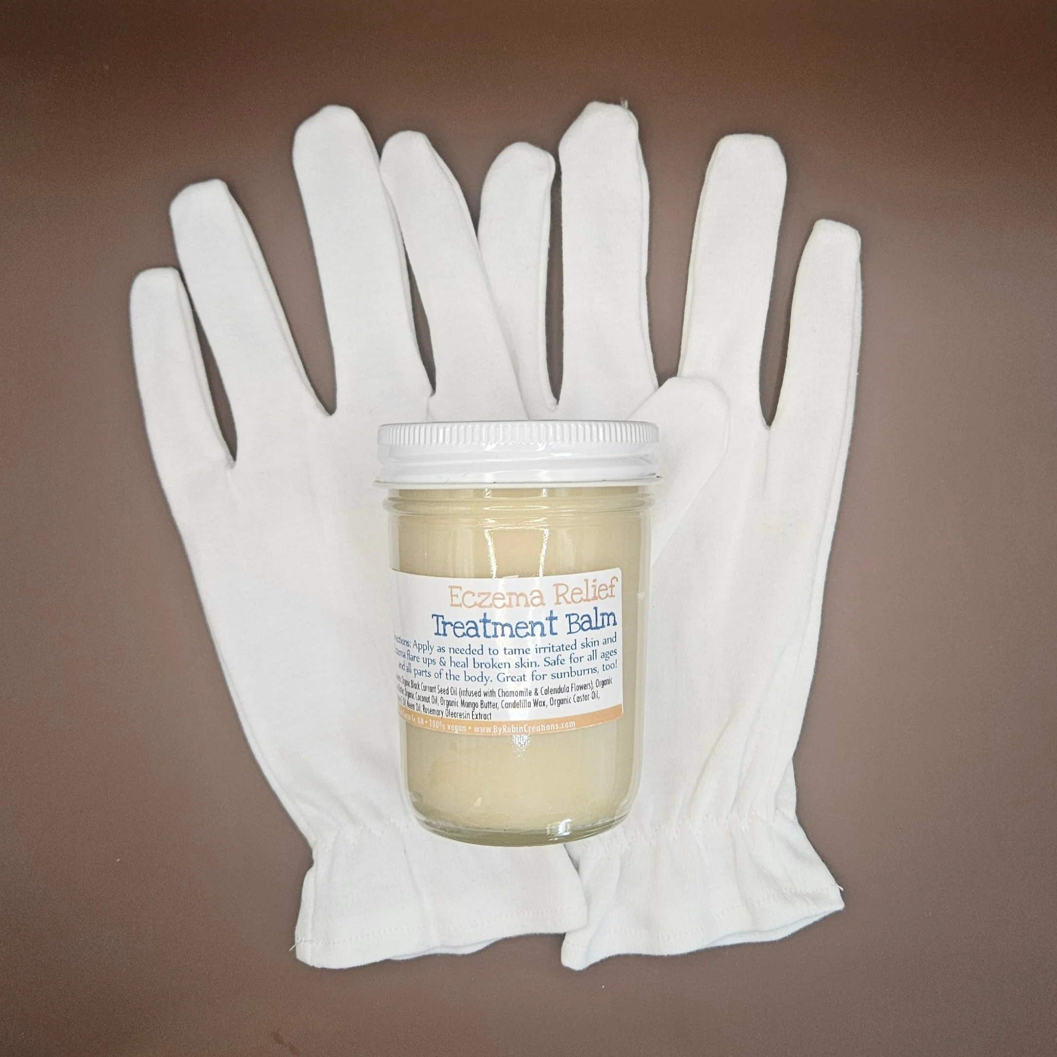 New! Intense Eczema Healing Balm + Cotton Gloves Set - Adult & Children Sizes - Image 4