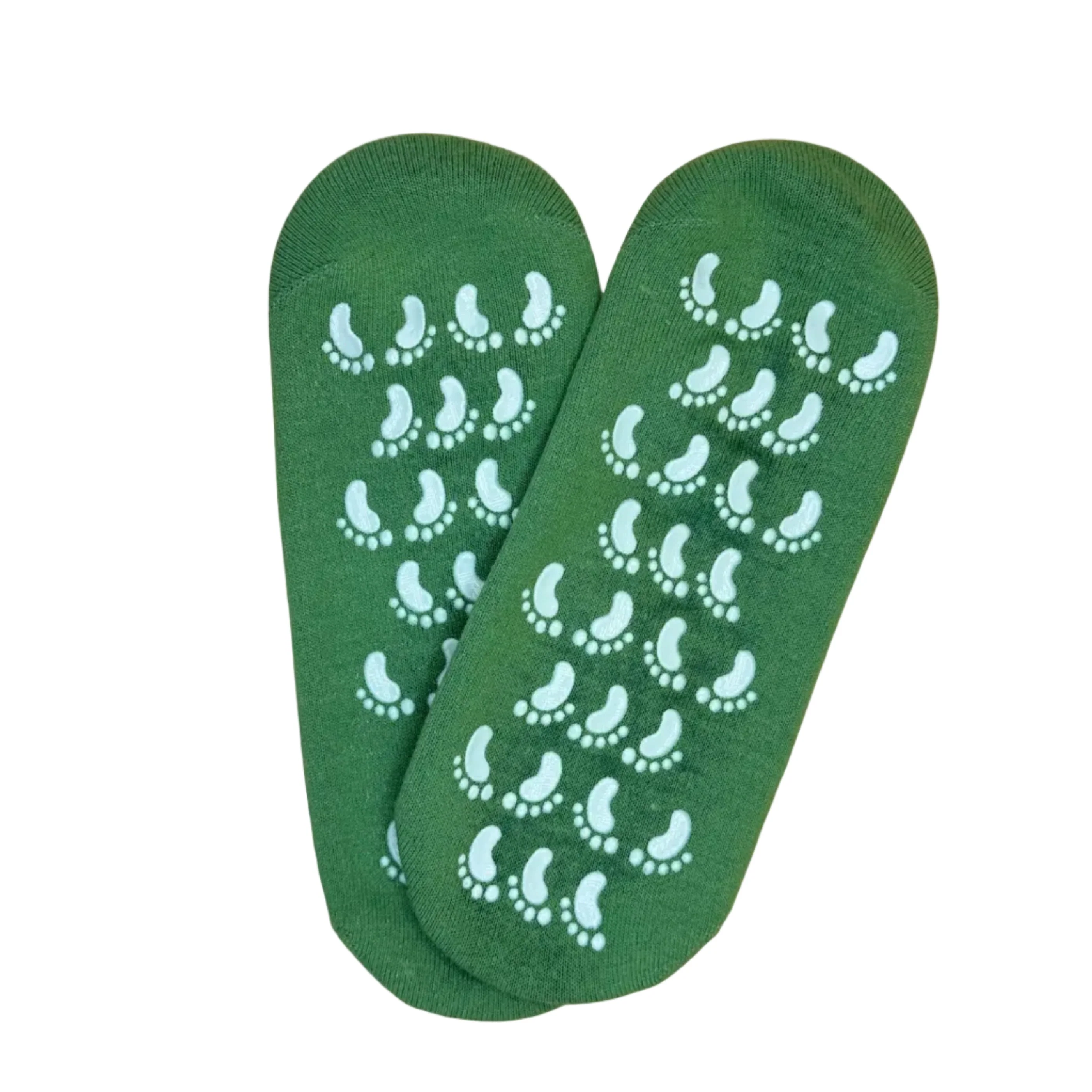 New! Terry Cloth Non-Skid & Silicone Gel Moisturizing Socks for Cracked Heels & Feet - Image 5