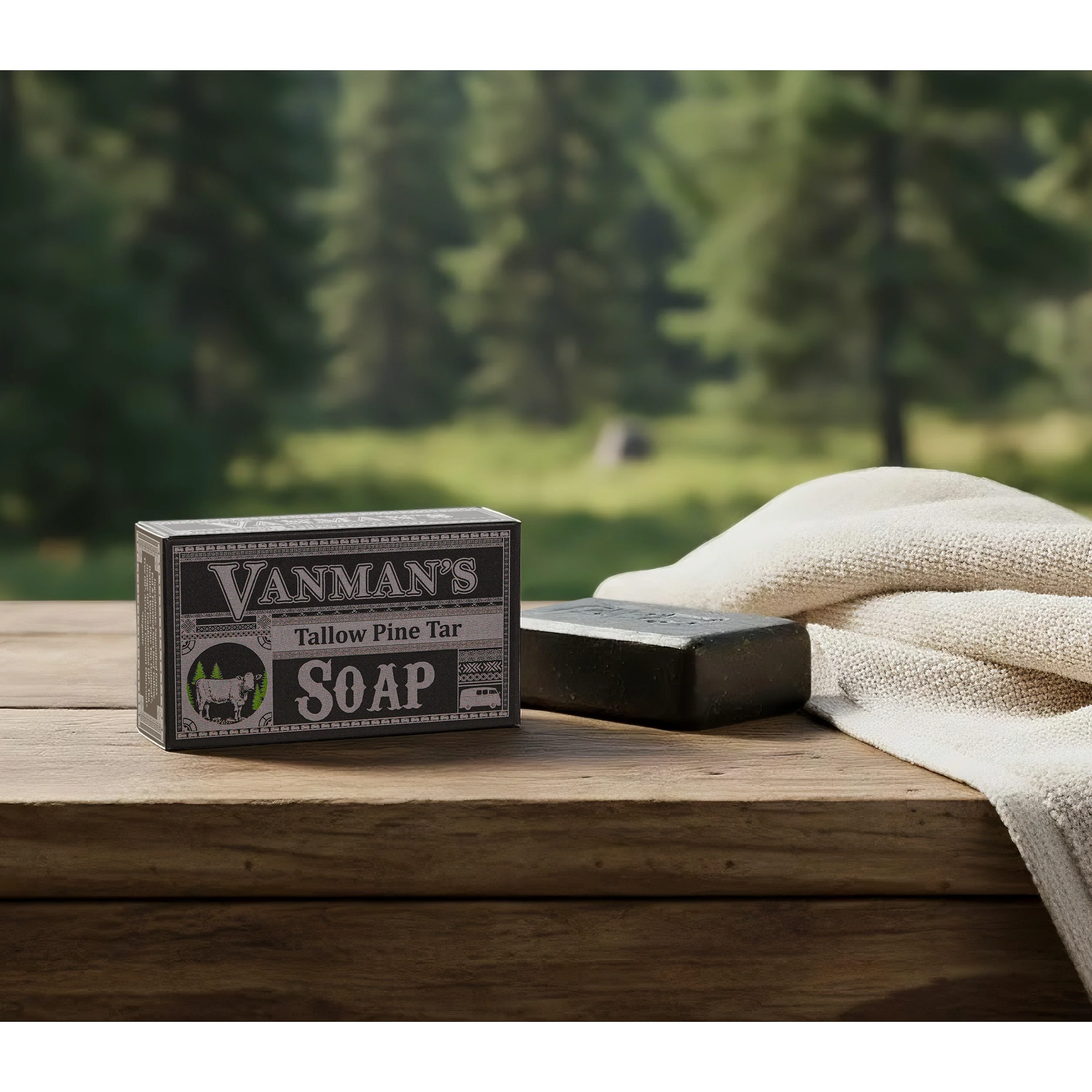 VanMan's Tallow & Pine Tar Soap - Image 3