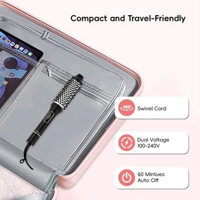 NICEBAY Heated Thermal Brush, Electric Curling Brush & Round Brush Styler with Anti-Scald Nylon Bristles - Imperfect Box - Image 7