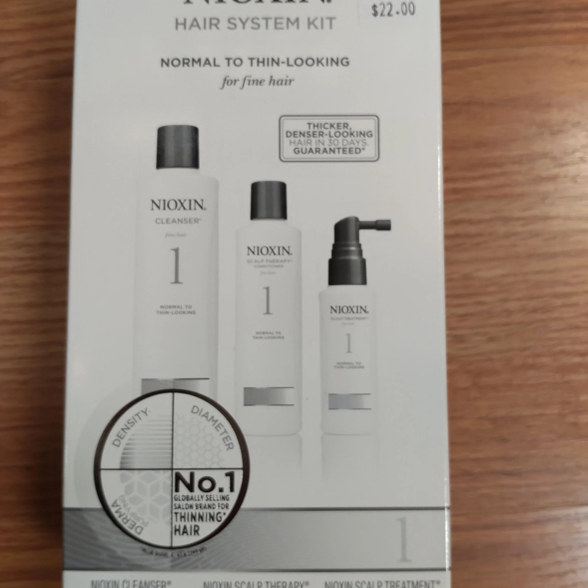 Nioxin System #1 Hair System Trio Kit for Fine Hair (Pack of 3)
