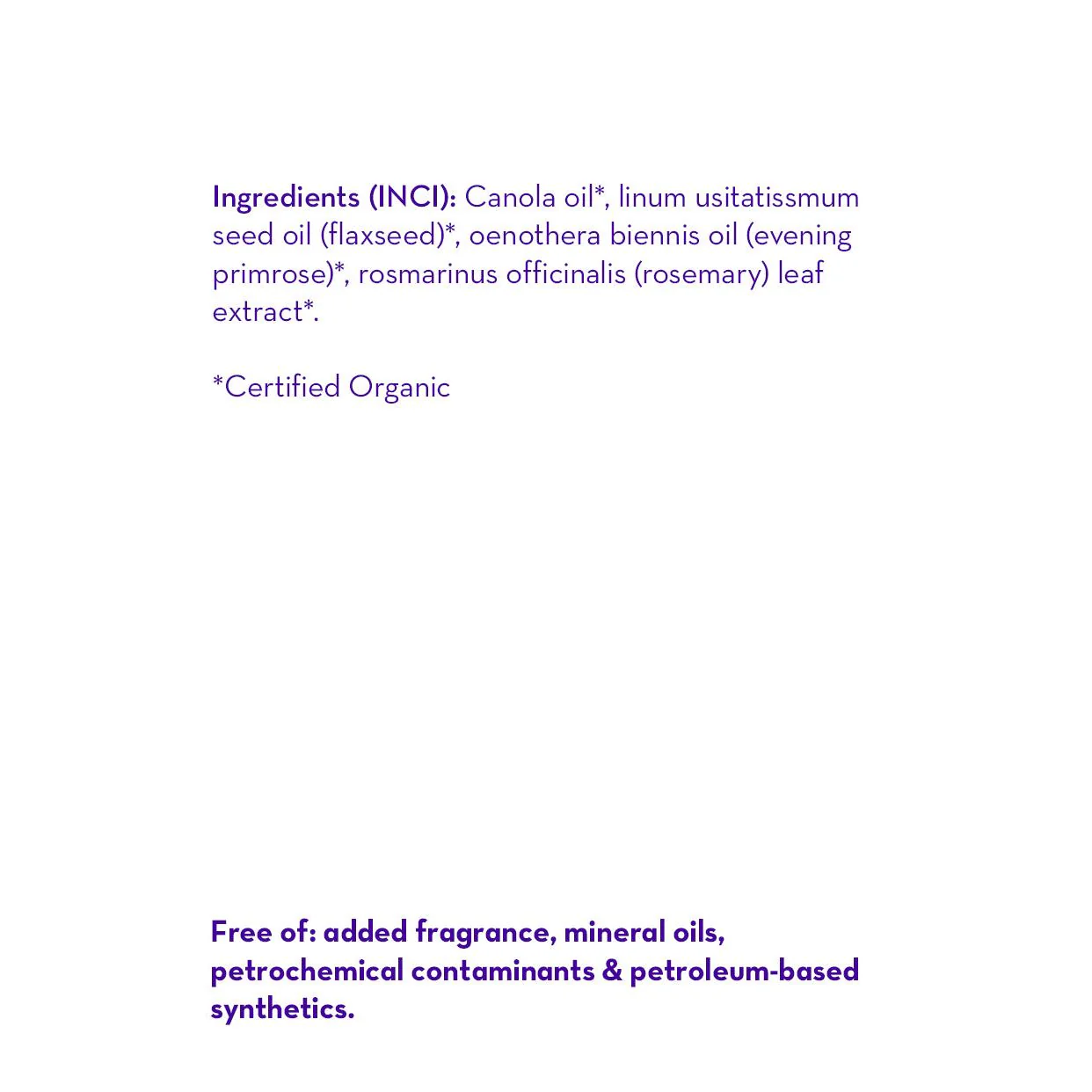 (No Fragrance) Super Sensitive™ Certified Organic Body Oil - Image 2