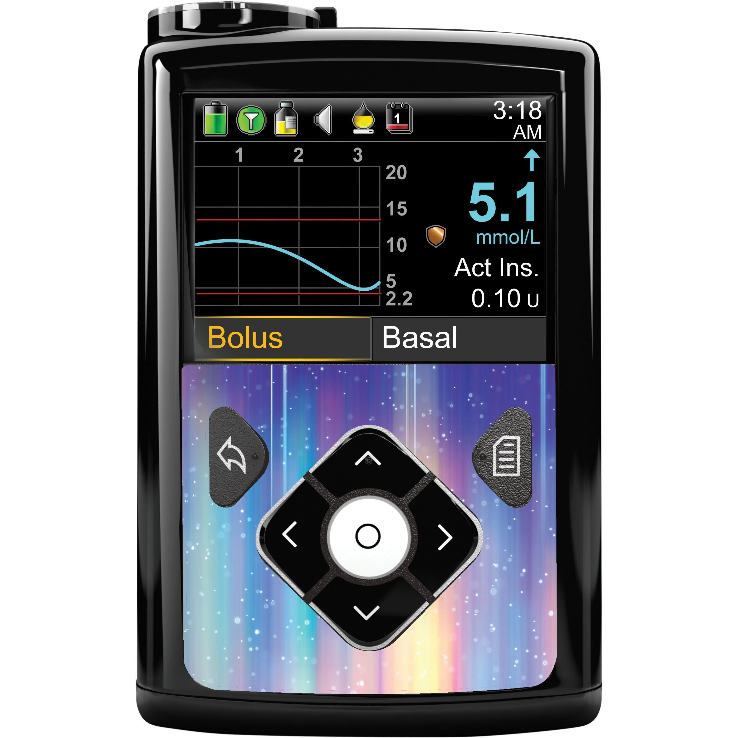 Northern Lights Sticker for Medtronic MiniMed 770G & 780G