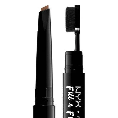 NYX Professional Makeup Fill & Fluff Eyebrow Pomade Pencil Auburn 0.007oz - Imperfect Box - Image 2