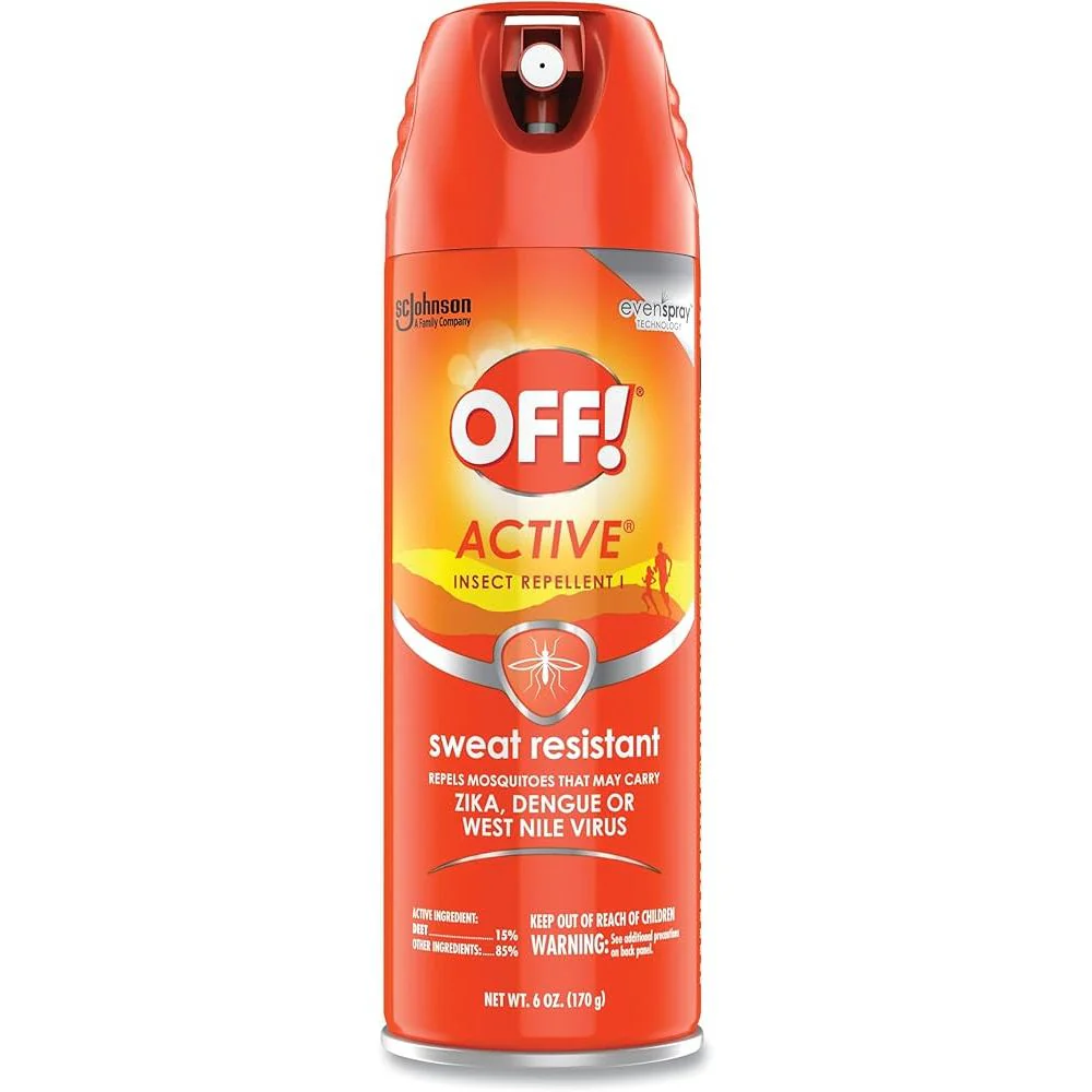 Off! Active Insect Repellent Spray Sweat Resistant 6 oz - Image 2