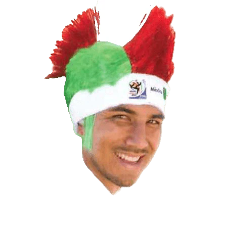 Official FIFA Soccer Mohawk Wig Hat - 25 pcs per box - Image 4
