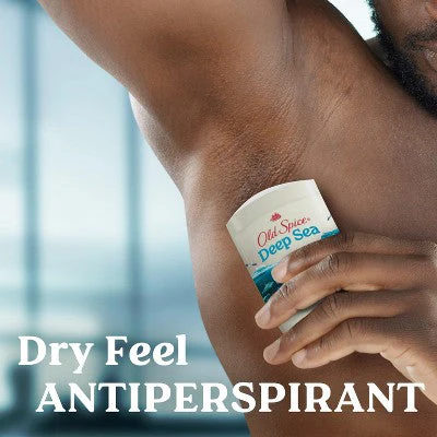 Old Spice Deep Sea Solid Antiperspirant & Deodorant for Men Sea Mineral Scent 2.6oz/2pk - New - Image 8