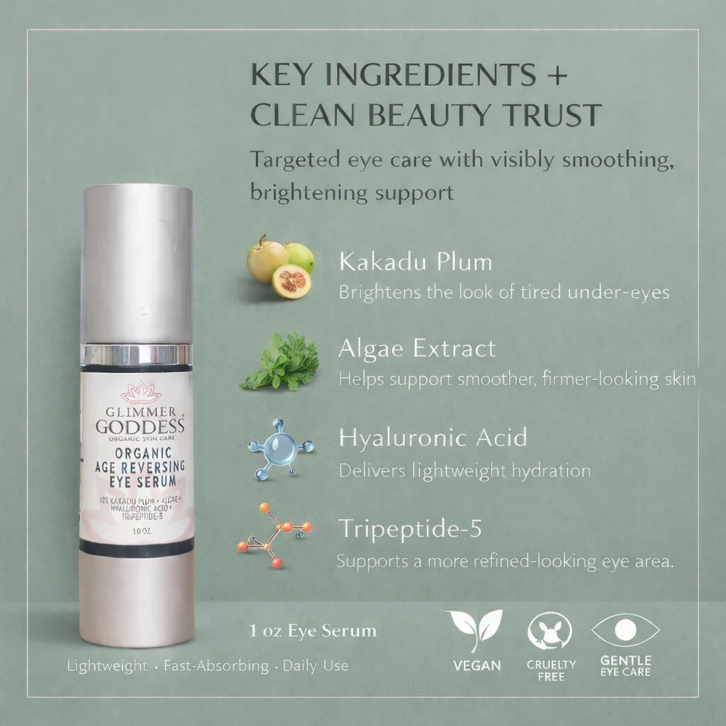 Organic Age Reversing Eye Serum – Instant Firming Treatment - Image 4