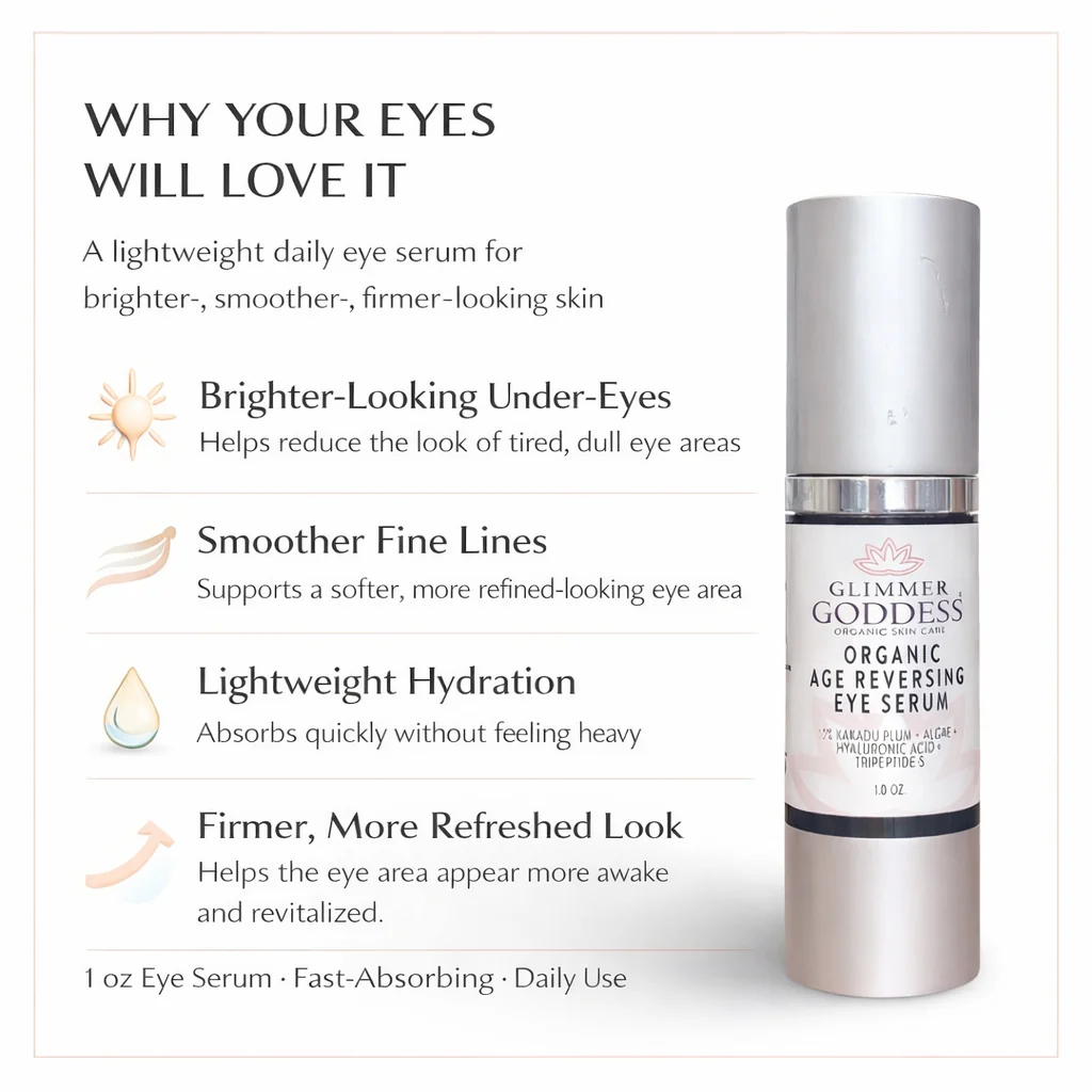 Organic Age Reversing Eye Serum – Instant Firming Treatment - Image 5