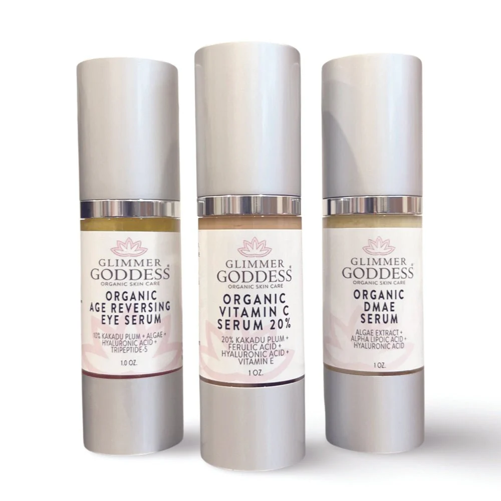 Organic Anti-Aging Trio – Vitamin C & Firming Serums