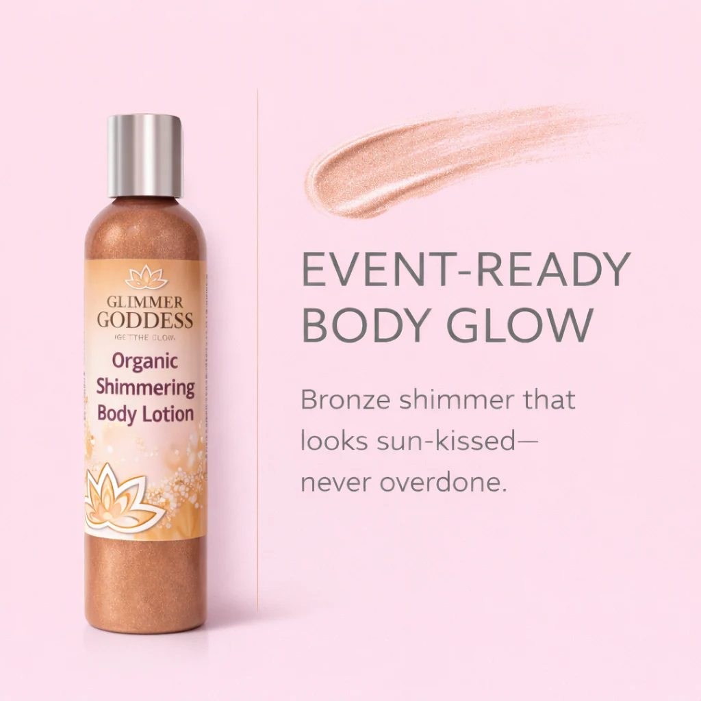 Organic Bronze Shimmer Body Lotion – Buildable Glow - Image 8
