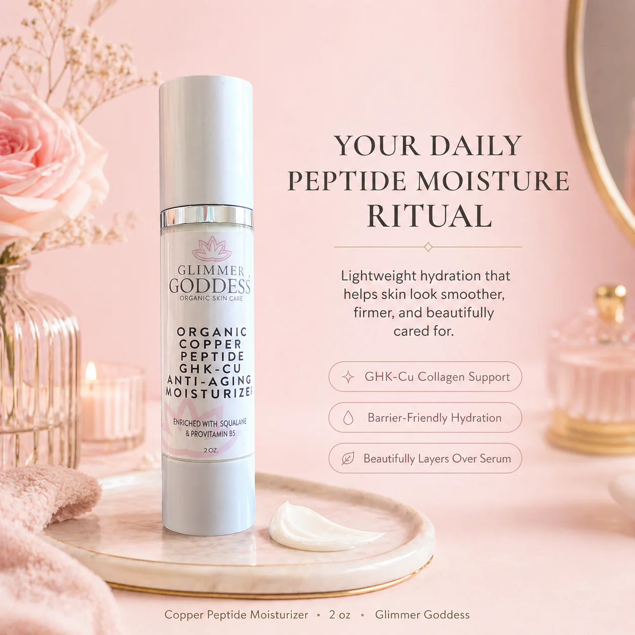 Organic Copper Peptide Moisturizer – Firming & Smoothing - Image 6