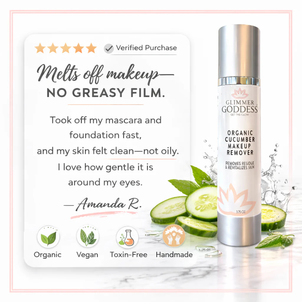 Organic Cucumber Makeup Remover – No Oily Residue - Image 5