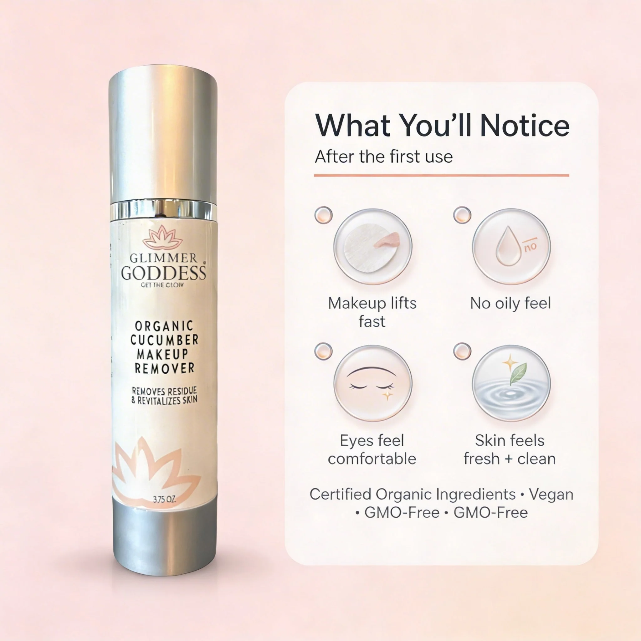 Organic Cucumber Makeup Remover – No Oily Residue - Image 8