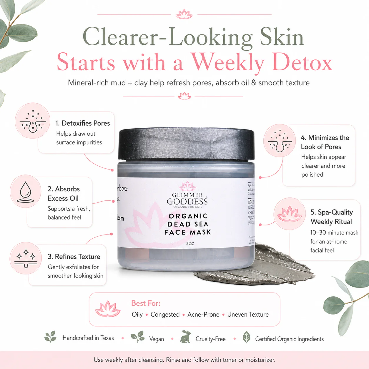 Organic Dead Sea Mud Mask – Exfoliate & Rejuvenate - Image 6
