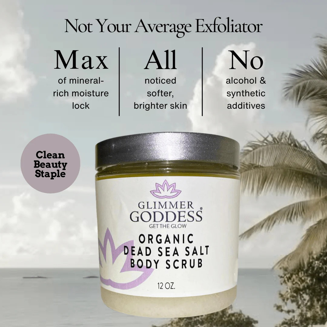 Organic Dead Sea Salt Body Scrub – Exfoliates, Detoxifies & Firms Skin - Image 2
