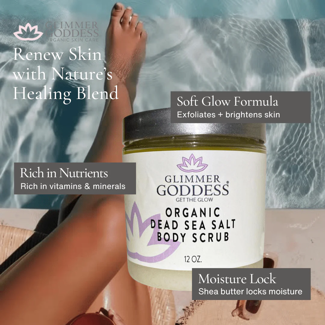 Organic Dead Sea Salt Body Scrub – Exfoliates, Detoxifies & Firms Skin - Image 3