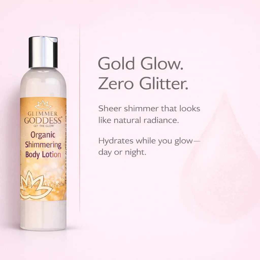 Organic Gold Shimmer Body Lotion – Buildable Luminous Glow - Image 6