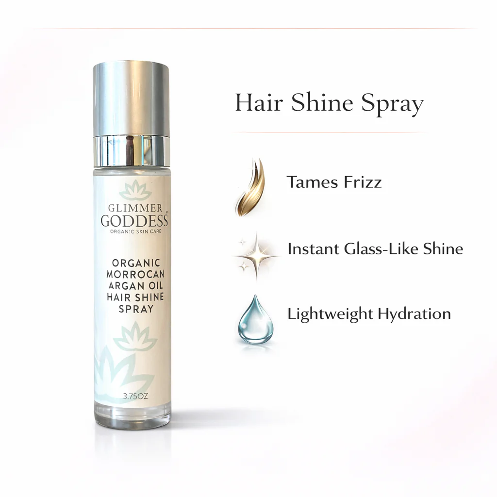 Organic Hair Shine Spray – Frizz Control & Hydrating - Image 2