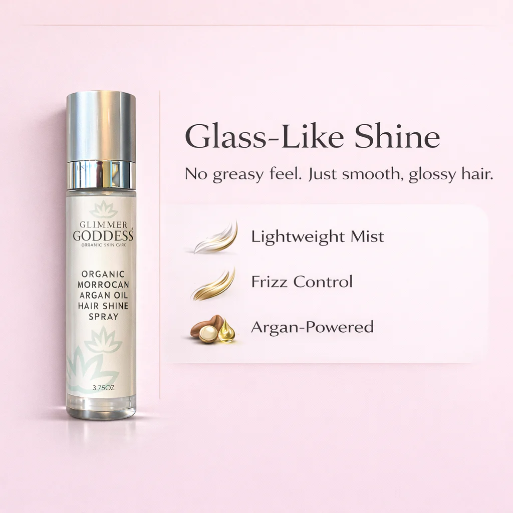 Organic Hair Shine Spray – Frizz Control & Hydrating - Image 6