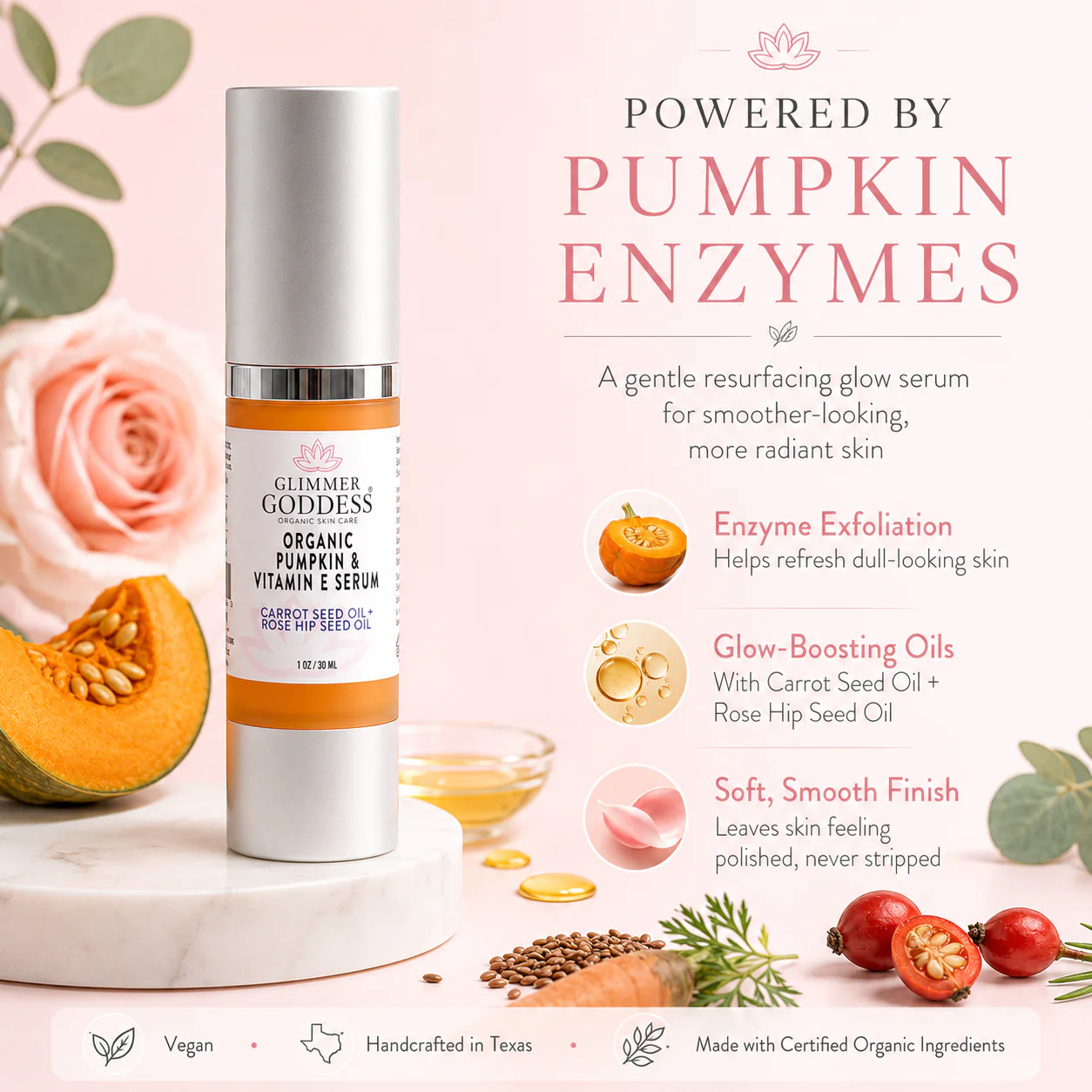 Organic Pumpkin Enzyme Serum – Exfoliating Glow Treatment - Image 6