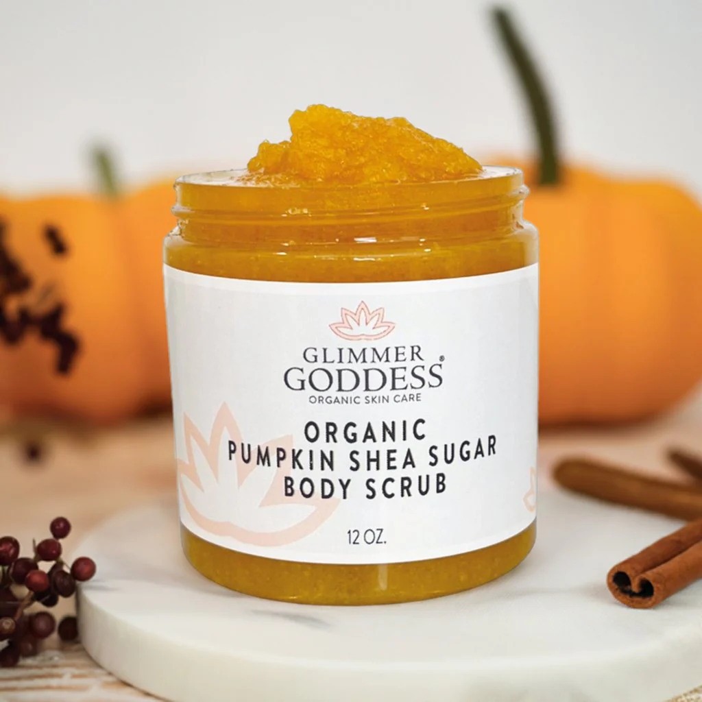 Organic Pumpkin Shea Sugar Body Scrub – Fall Scented Exfoliator - Image 4