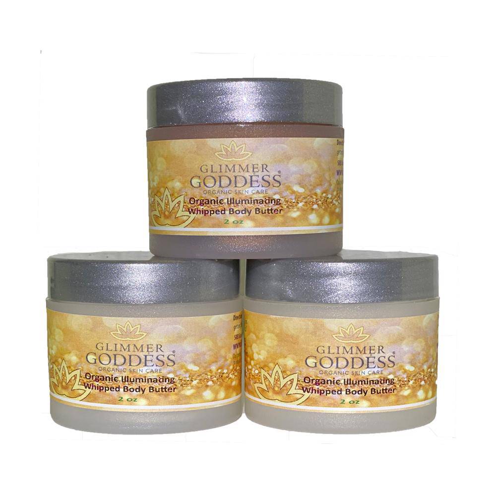 Organic Shimmering Body Butter Trio – 3 x 2 oz Travel Set - Image 7