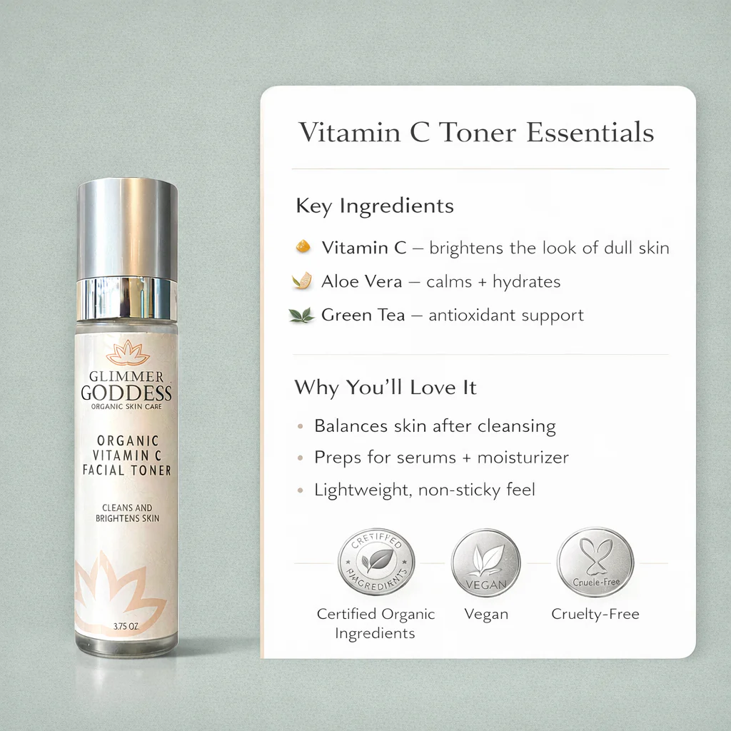 Organic Vitamin C Facial Toner – Natural Brightening Astringent - Image 5