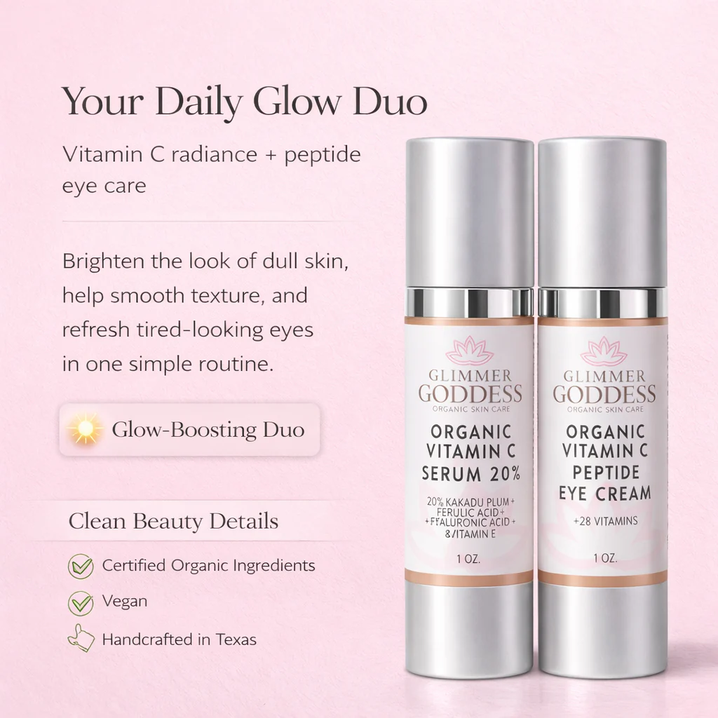 Organic Vitamin C Glow Duo – 20% Vitamin C + Peptide Eye Serum - Image 6