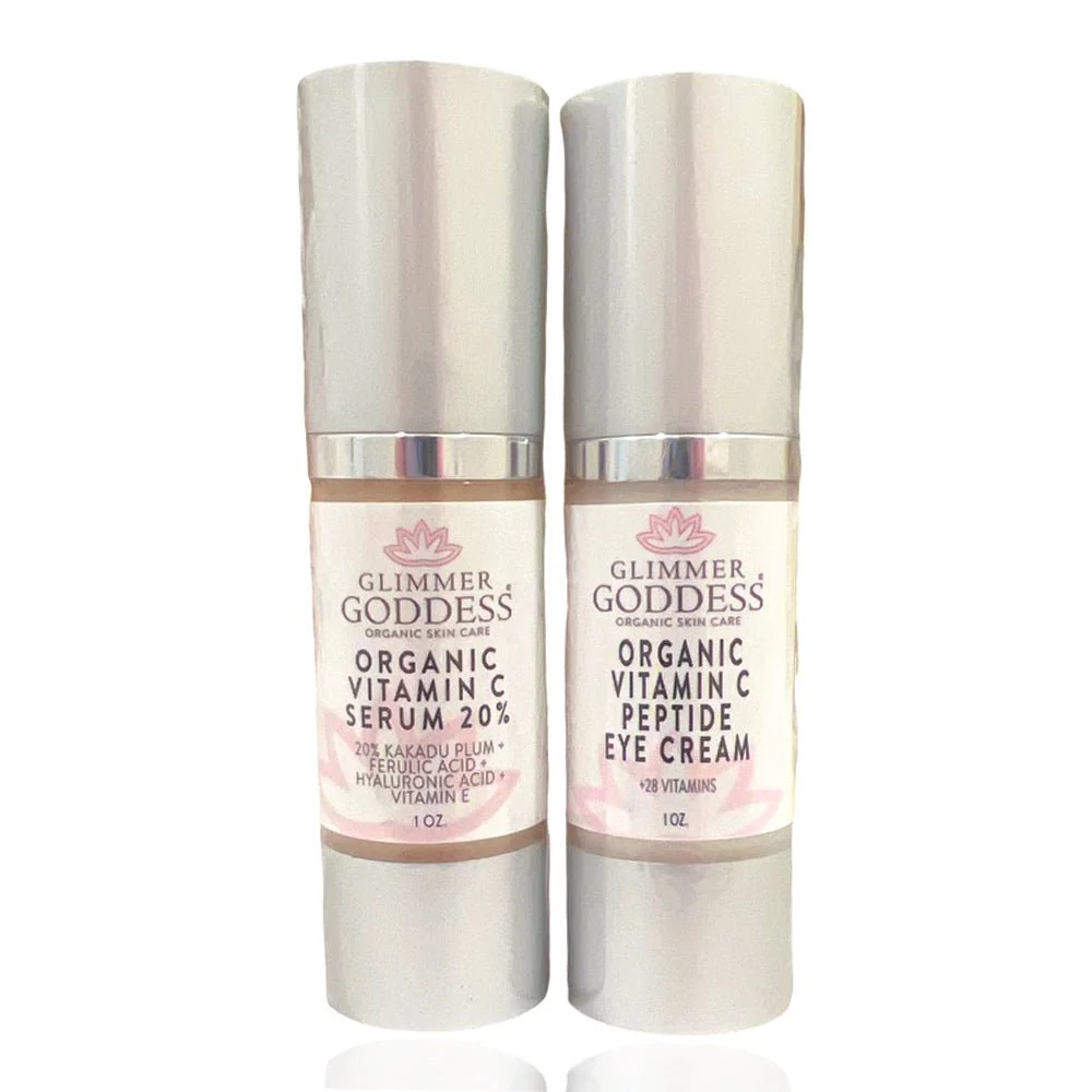 Organic Vitamin C Glow Duo – 20% Vitamin C + Peptide Eye Serum - Image 8