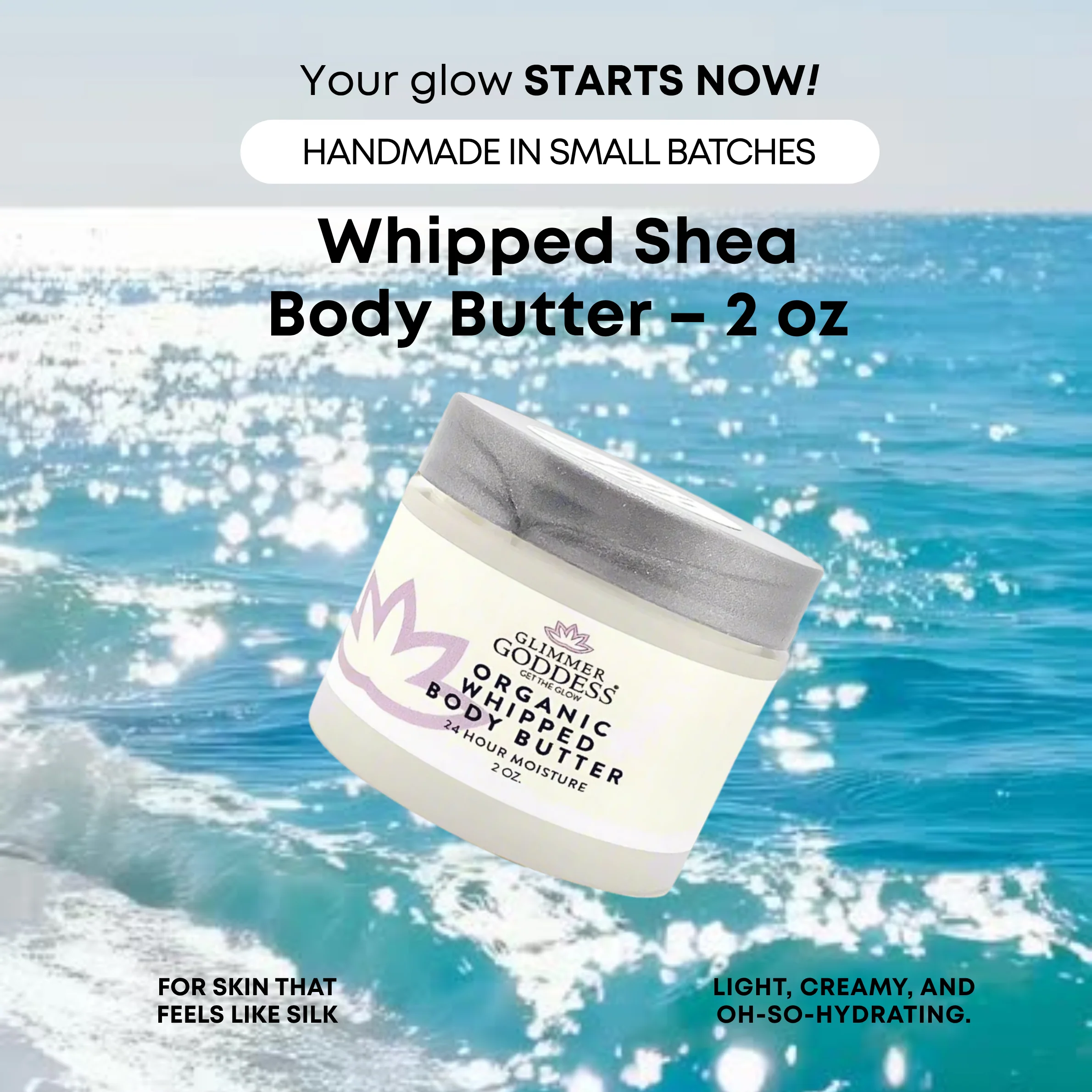 Organic Whipped Body Butter 2 oz – Mini Travel Size for Dry Skin & Eczema - Image 7