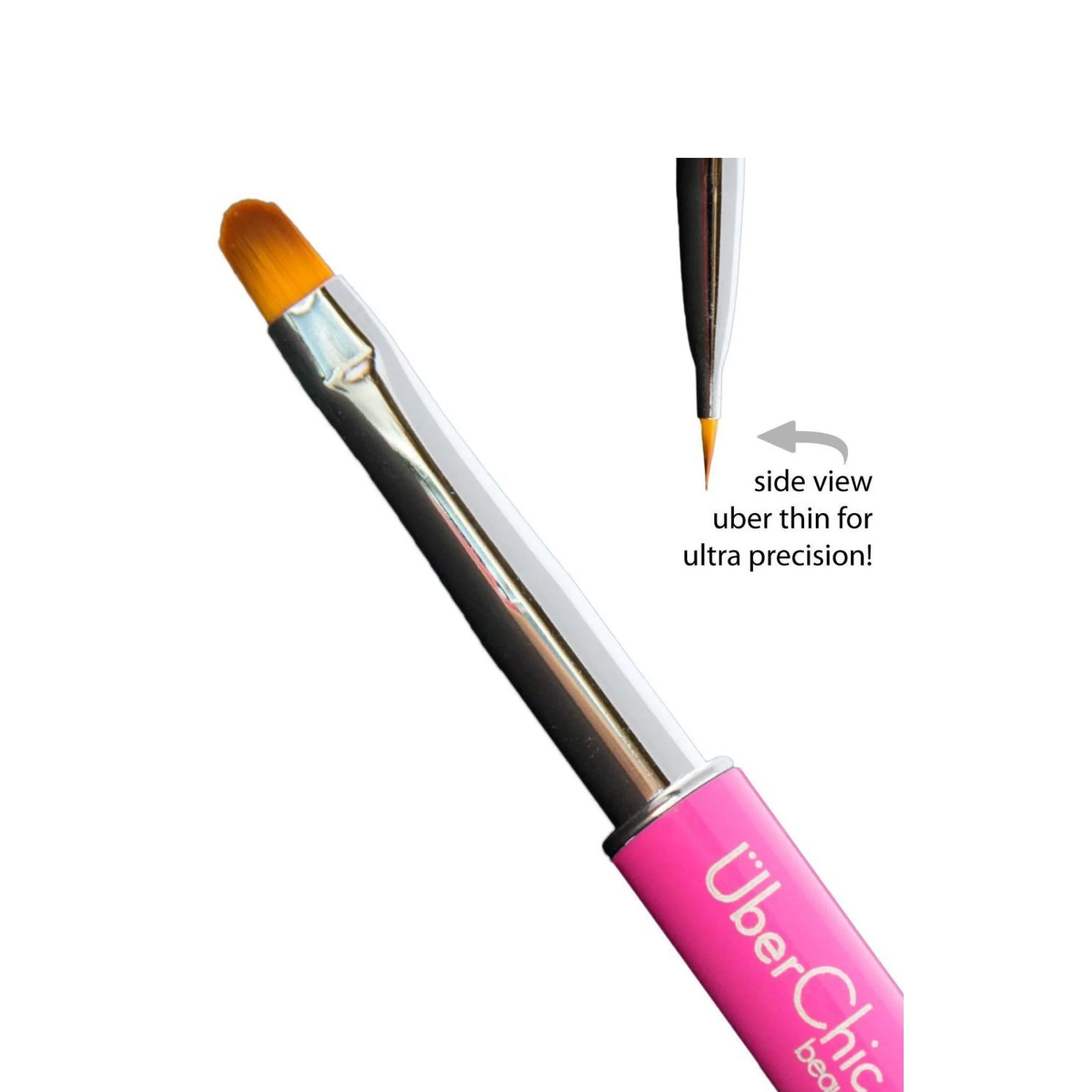 Oval Gel Clean Up Brush - Pink - Image 3