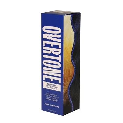 Overtone Indigo Iris Hair Mask Semi-Permanent Hair Dye & Color Conditioner Blue for Brown & Blonde Hair - New - Image 9