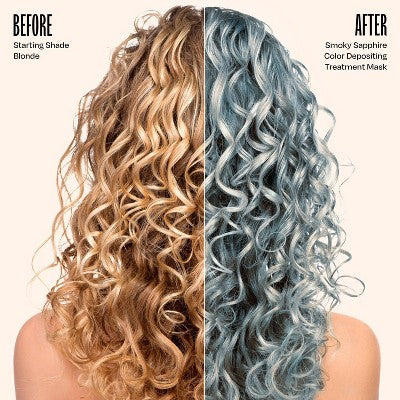 Overtone Smoky Sapphire Hair Mask- Semi-Permanent Hair Dye & Color Conditioner Misty Turquoise for Brown & Blonde Hair - New - Image 2