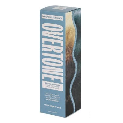 Overtone Smoky Sapphire Hair Mask- Semi-Permanent Hair Dye & Color Conditioner Misty Turquoise for Brown & Blonde Hair - New - Image 9