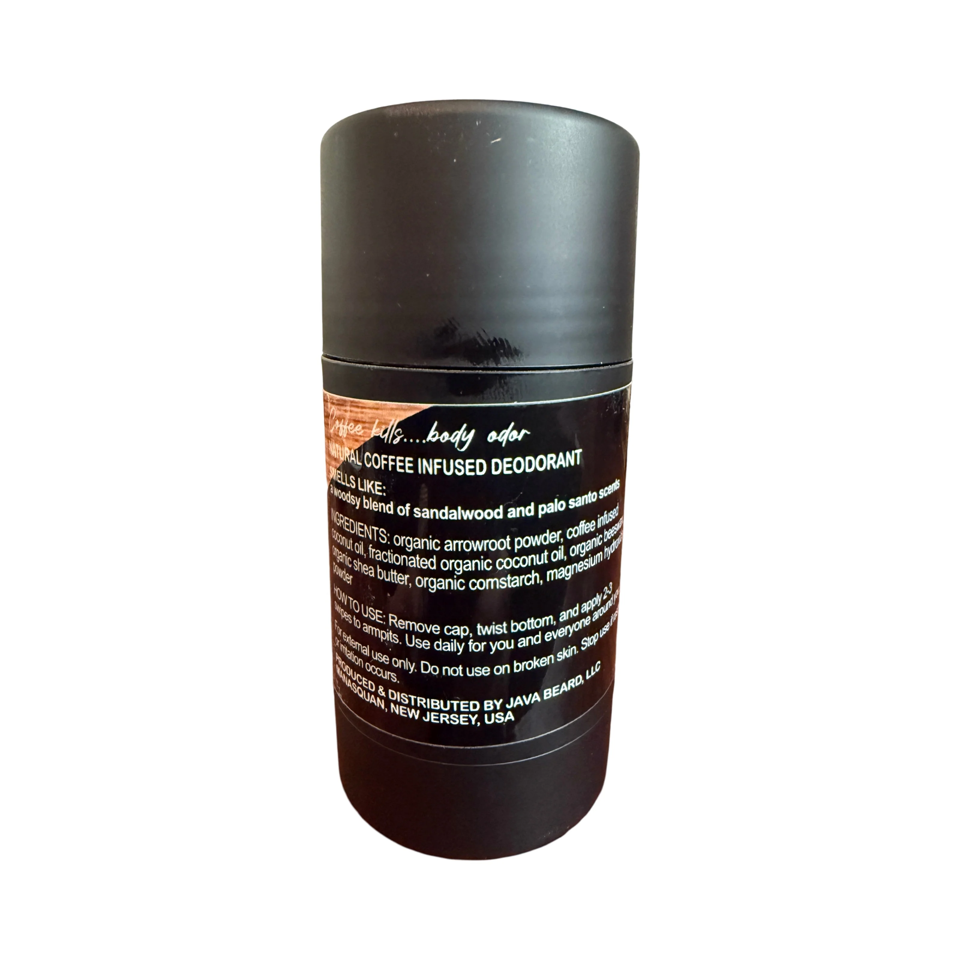 Palo Santo + Sandalwood Coffee-Infused Natural Deodorant – Rustic & Woodsy - Image 4