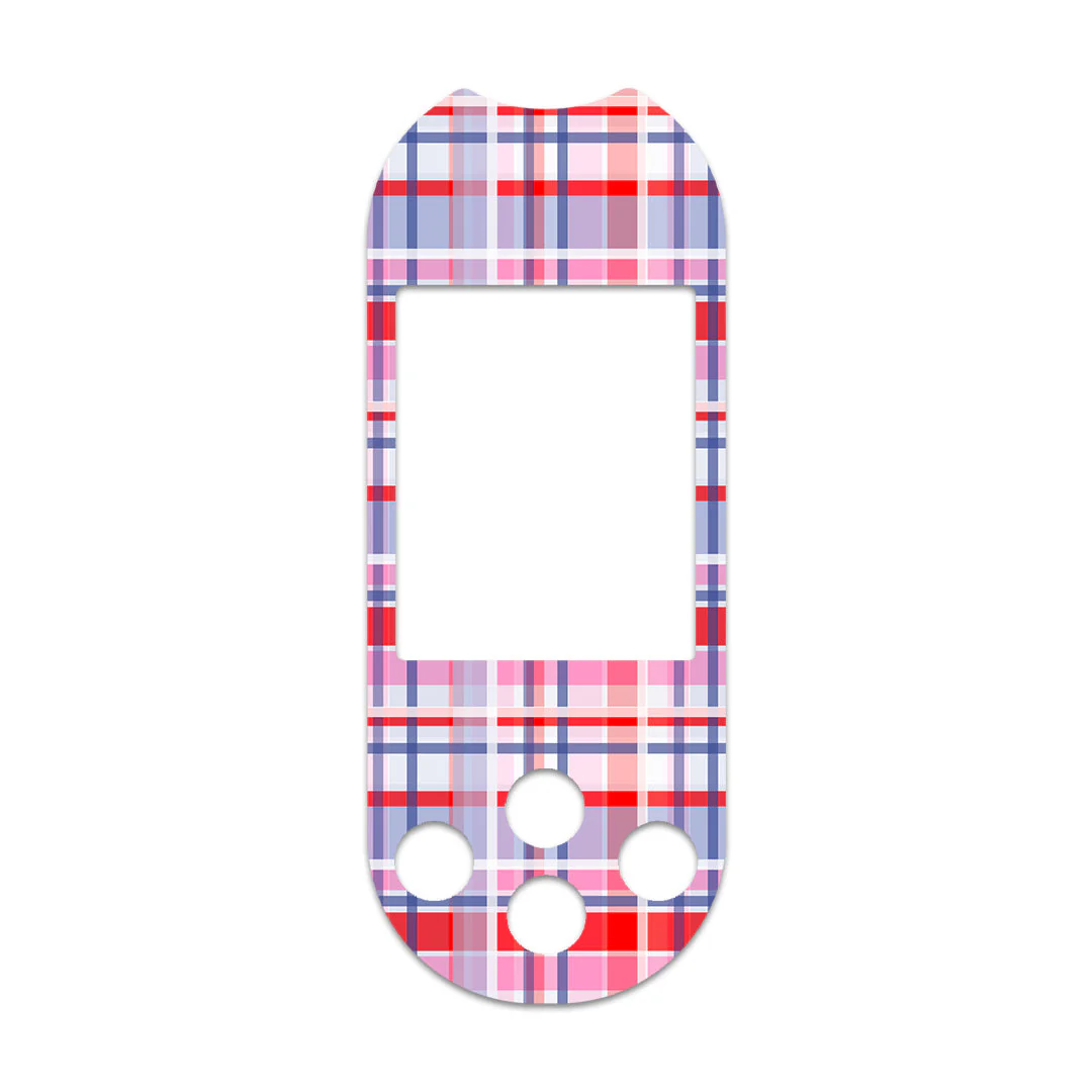 Party Plaid OneTouch Verio Reflect Glucometer - Pump Peelz - Image 2