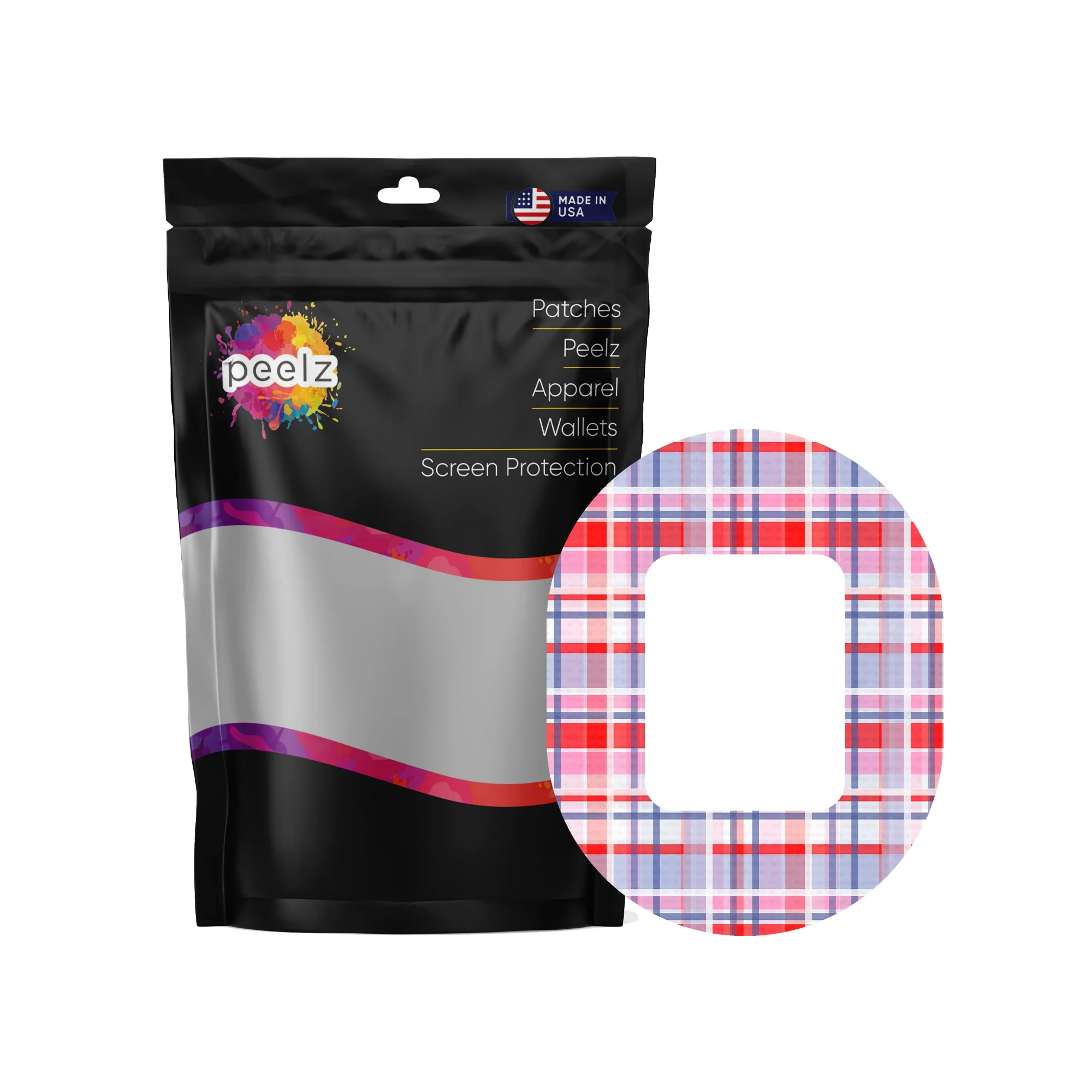 Party Plaid Tandem Mobi Patch Tape - Pump Peelz - Image 3