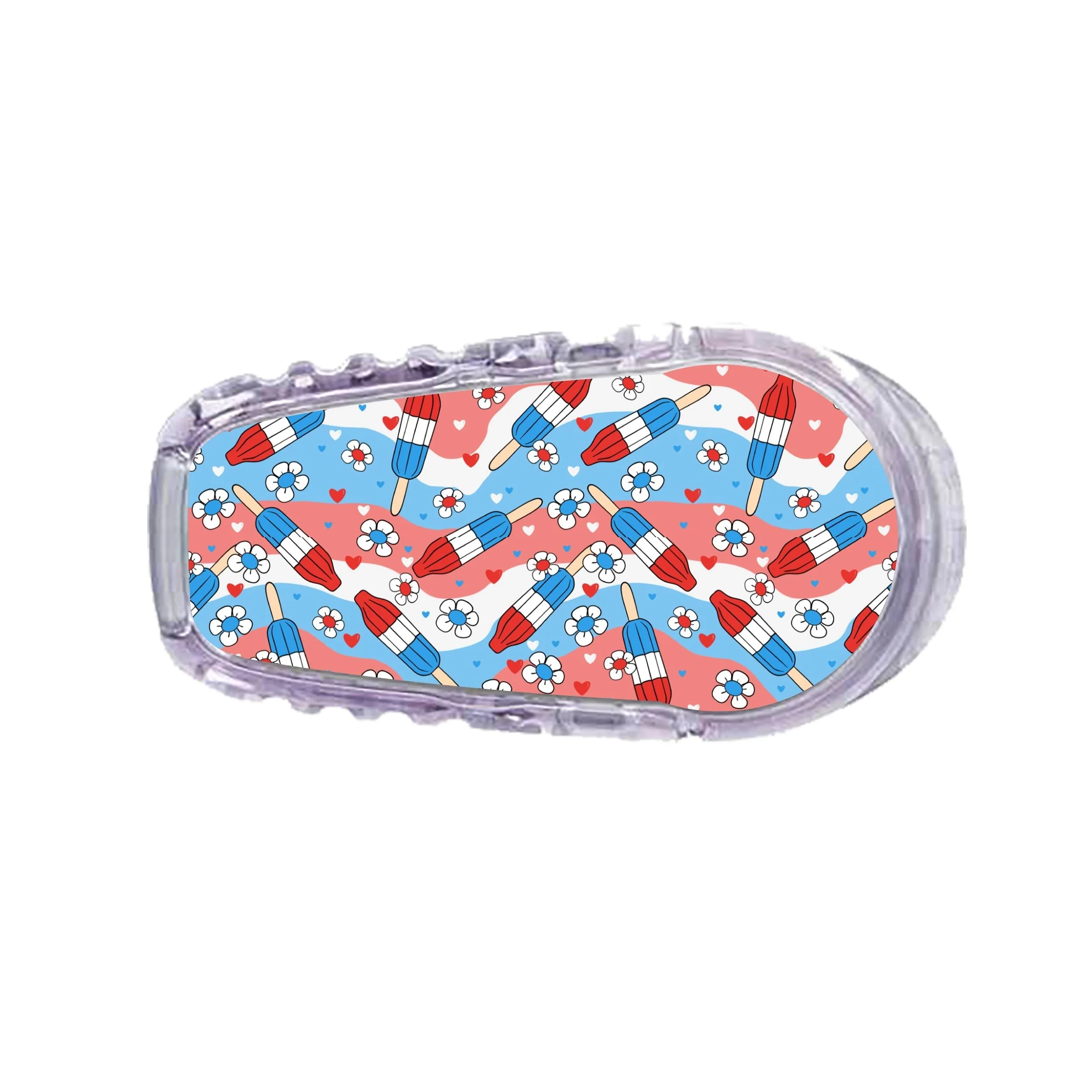Patriotic Popsicles Dexcom G6 Transmitter Sticker