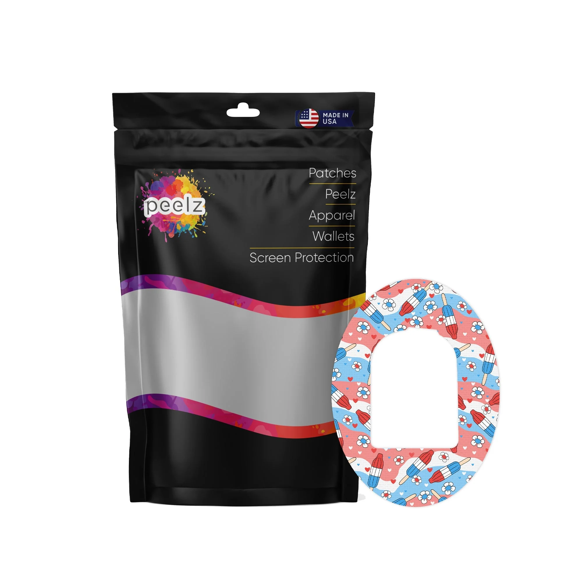 Patriotic Popsicles Pod Patch Tape - Pump Peelz - Image 2