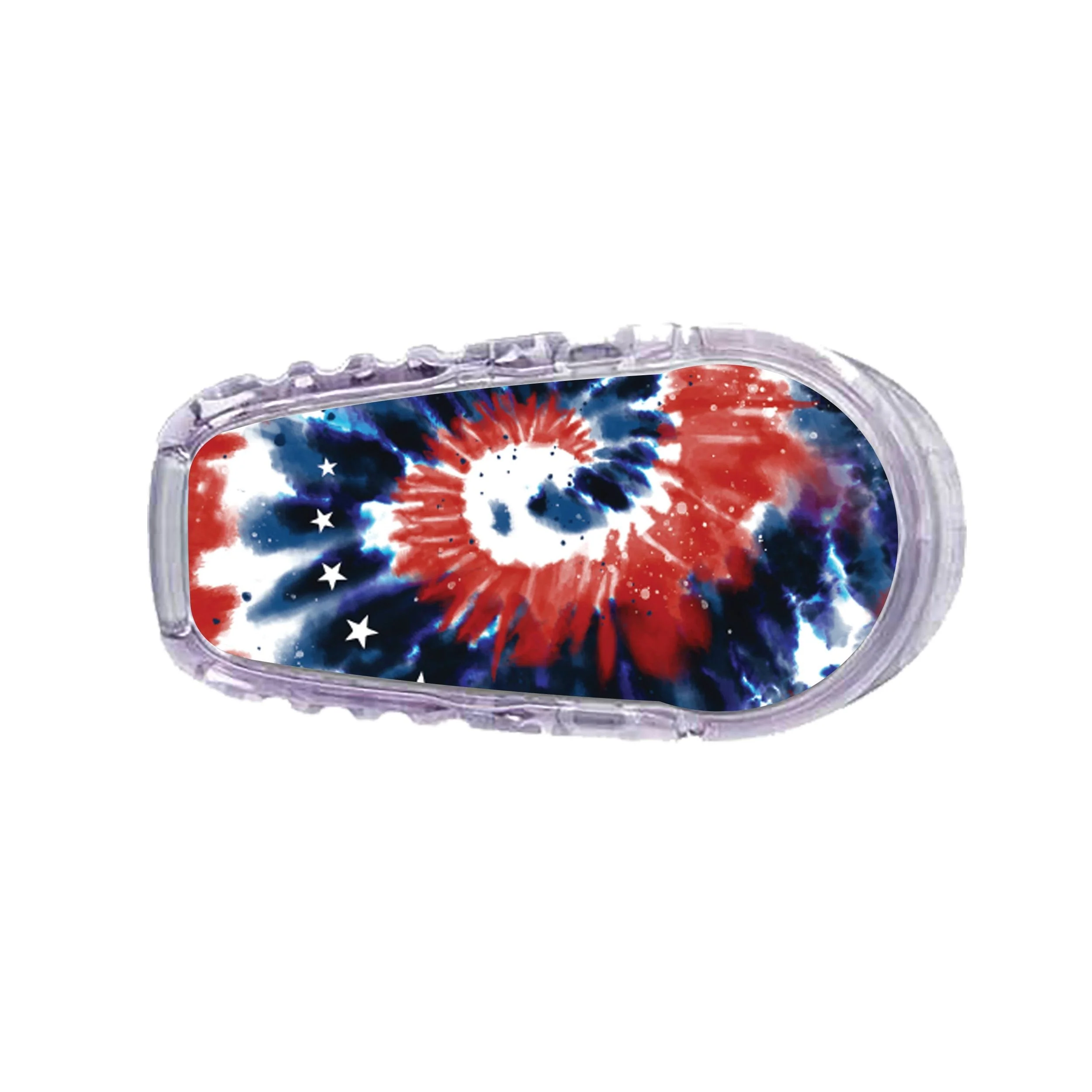 Patriotic Tie Dye Dexcom G6 Transmitter Sticker